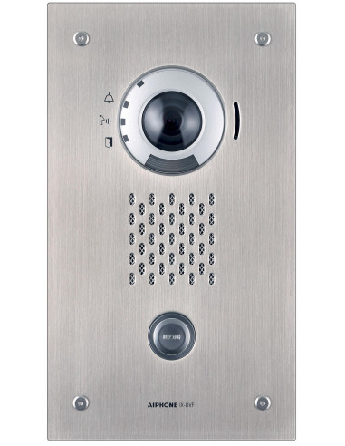 Platine vidéo encastrée résistante au vandalisme 1 BP IP/SIP façade inox AIPHONE IXDVFA 200937
