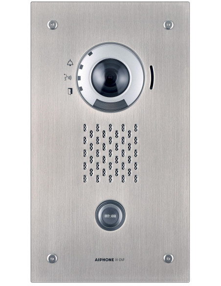 Platine vidéo encastrée résistante au vandalisme 1 BP IP/SIP façade inox AIPHONE IXDVFA 200937