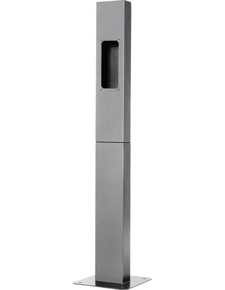 Potelet tôle electro zinguee 15/10 1600x180x90mm avec semelle de fixation au sol inox 4mm AIPHONE PA1601 140000