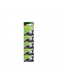 PILES BOUTON LITHIUM CR2032 x 5 / Carte de 5 GPBM 2188