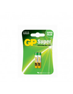 Blister de 2 piles AAAA / LR61 SUPER GPBM 151023