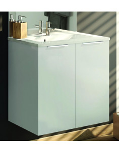 MEUBLE SOUS VASQUE EVA 70 2 PORTES BLANC BRILLANT NEOFORM INDUSTIES (NEOVA) B0584331