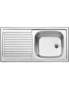 Evier Inox à encastrer BLANCO TOP EZS 1100X435 2 cuves + égouttoir BLANCO FRANCE 500847+4382520