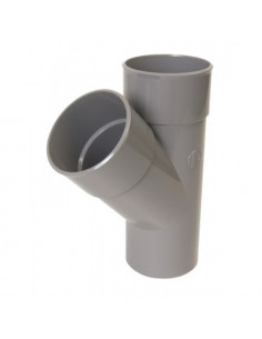 Culotte mâle femelle 45° simple diamètre 80mm NICOLL BR14