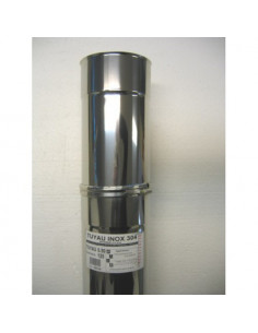 Tuyau inox 304 télescopique avec bague de réglage D.153mm TOLERIE EMAILLERIE NANTAISE 655153