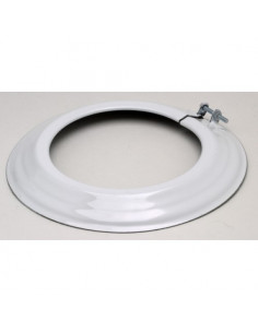 Rosace Email Couleur Blanc Acier émaillé diamètre 125mm Blanc Bois / Fioul / Gaz TEN 313714 2