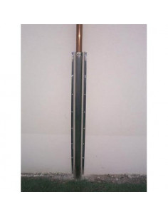 Goulotte de protection inox pour tube gaz largeur 90mm longueur 1m pour tube de 54mm TEN 999090 2