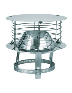 Aspirateur statique adaptable VARINOX Acier inoxydable diamètre : 125 / 153 TOLERIE EMAILLERIE NANTAISE 403002