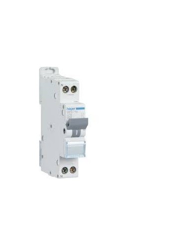 Disjoncteur 1 Module 1P+N 3KA 16A HAGER MFN716