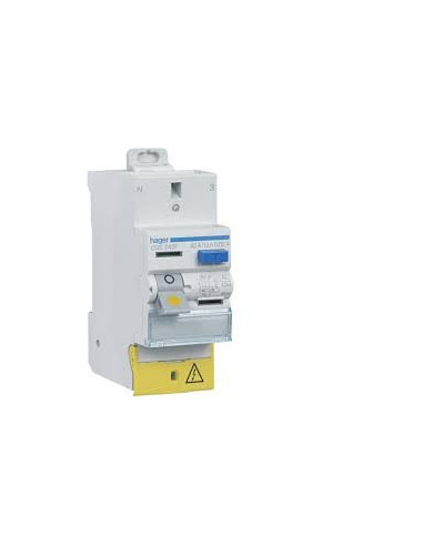 Interrupteur Différentiel 2 Pôles 63A 30MA Type AC Bornes Décalées HAGER CDS764F