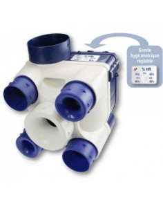 CAISSON VMC AUTO DECO DETECTION HUMIDITE UNELVENT DECO DHU N 603110