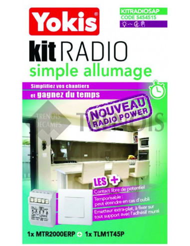 KIT RADIO SIMPLE ALLUMAGE POWER KITRADIOSAP YOKIS 5454515