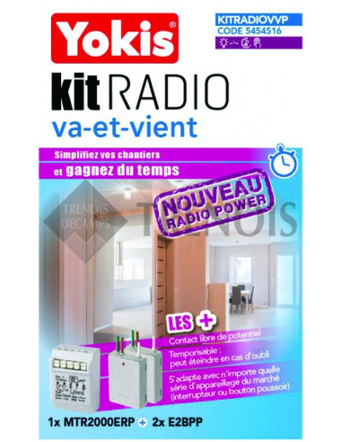 Kit Radio POWER Yokis va et vient - Cdiscount Bricolage