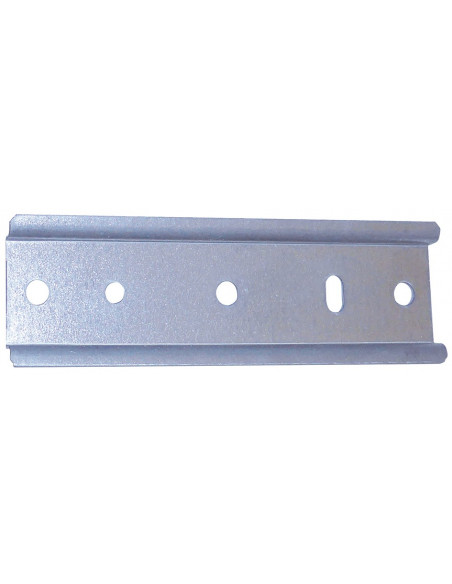 Rail de fixation DIN 7,5 mm x 116,5 mm avec vis MICHAUD R170