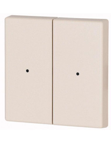 Bouton à bascule double avec LED crème 000126059 EATON CWIZ 02/02 LED