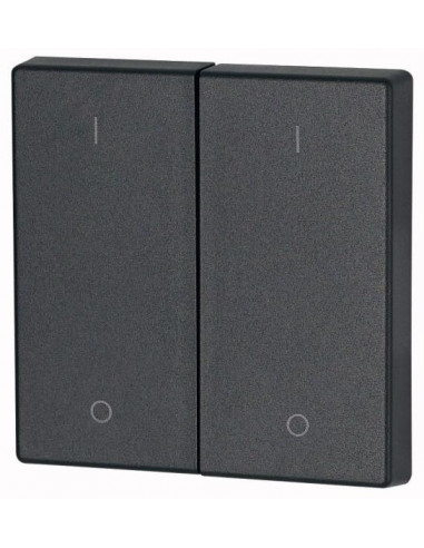 Bouton à bascule double I/0 anthracite 000147596 EATON CWIZ 02/14