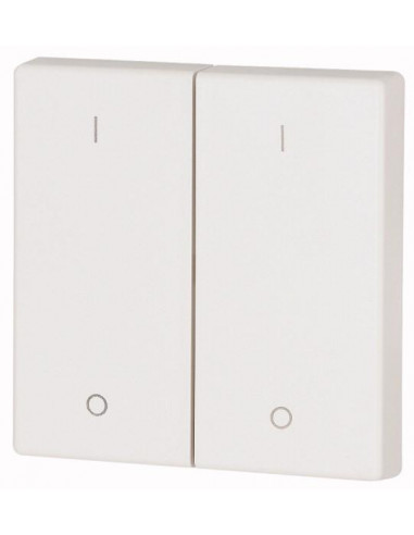 Bouton à bascule double I/0 blanc brillant 000172995 EATON CWIZ 02/41