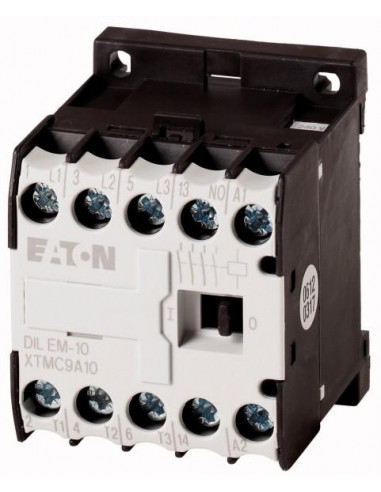 Contacteur de puissance 3p+1F 4kW/400V/AC3 EATON DILEM-10(110V50/60HZ)