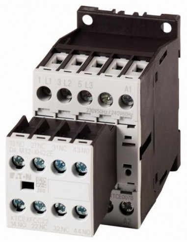 Contacteur de puissance 3p+2F+2O 7.5kW/400V/AC3 000106363 EATON DILM15-22(230V50HZ,240V60HZ)