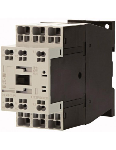 Contacteur puissance,380 400V 3KW 1F1O RDC 24: 24 27V DC Bornes Push In 000199268 EATON DILM8 11(RDC24) PI